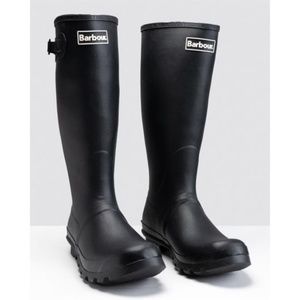 Barbour Black Bede Wellington Rain Boots Women's US Size 8